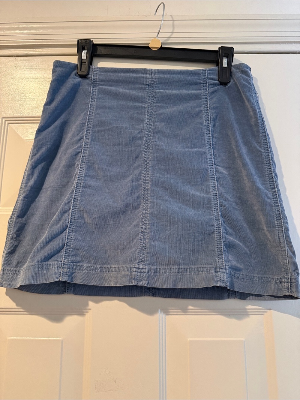 Free People Femme Cord Mini Skirt Back Zip Clean Lines Sexy Baddie Twee Mod 10 - Picture 5 of 14